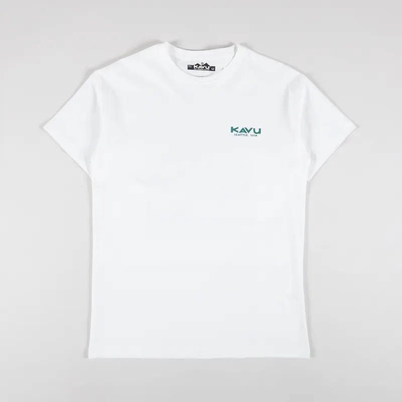 Kavu Chalk Marks T Shirt White-1