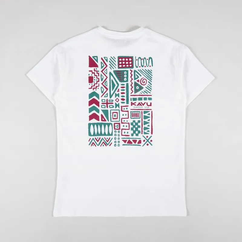 Kavu Chalk Marks T Shirt White