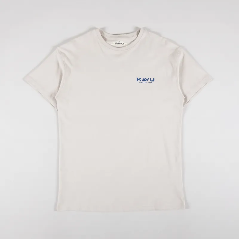Kavu Chalk Marks T Shirt Oatmeal-1