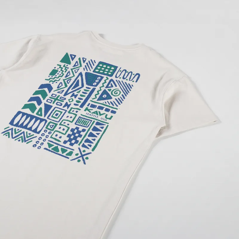 Kavu Chalk Marks T Shirt Oatmeal-2