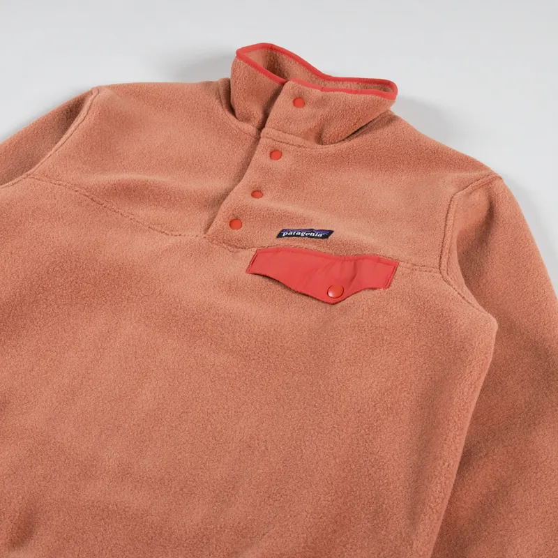 Patagonia Womens Lightweight Synchilla Snap-T Fleece Pullover Sienna Clay-6