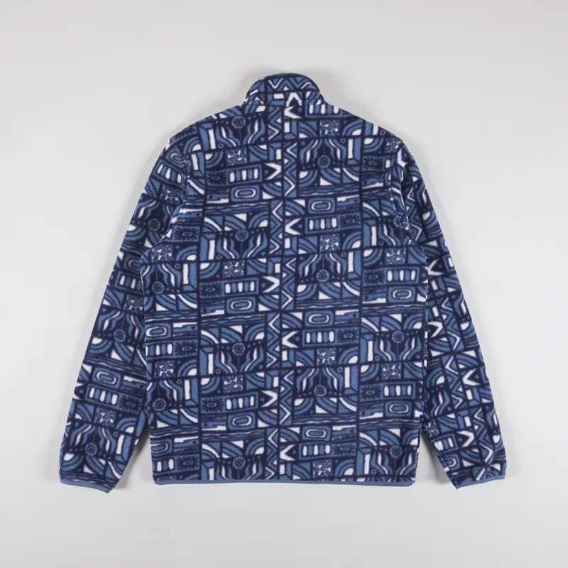 Patagonia Lightweight Synchilla Snap-T Fleece Pullover New Visions New Navy-6
