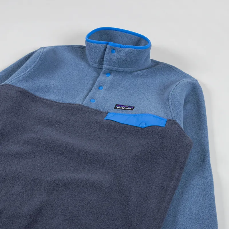 Patagonia Lightweight Synchilla Snap-T Fleece Pullover Smolder Blue-1