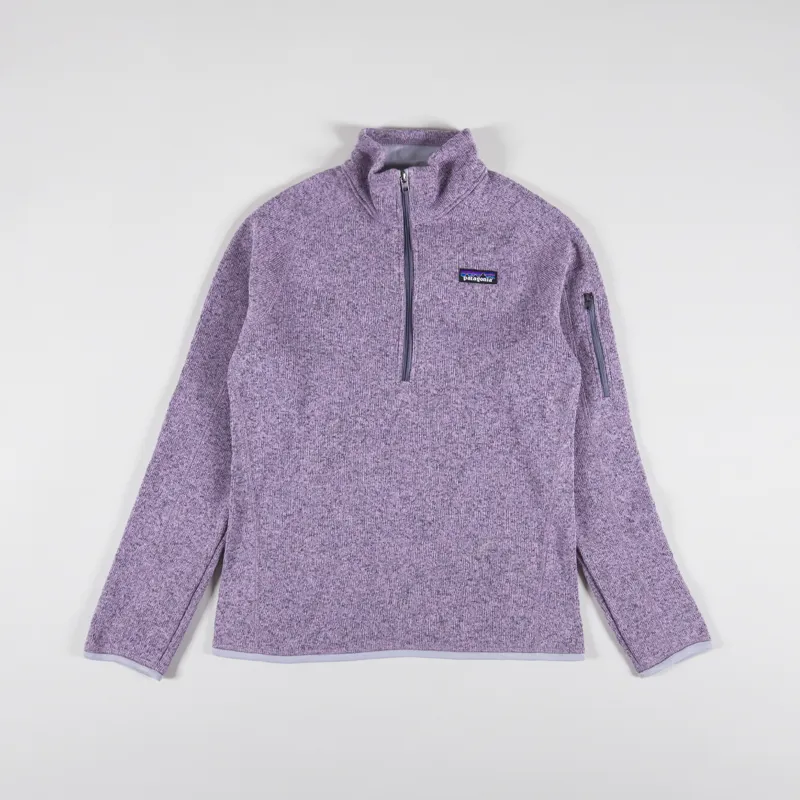 Patagonia Womens Better Sweater Quarter Zip Milkweed Mauve Purple