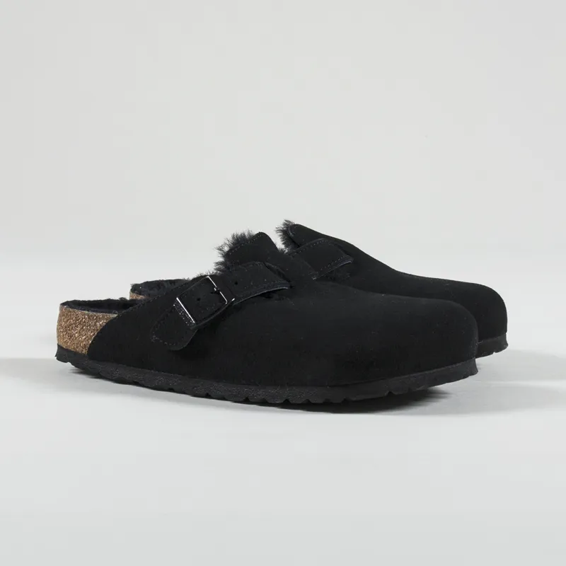 birkenstock boston vl shearling slippers