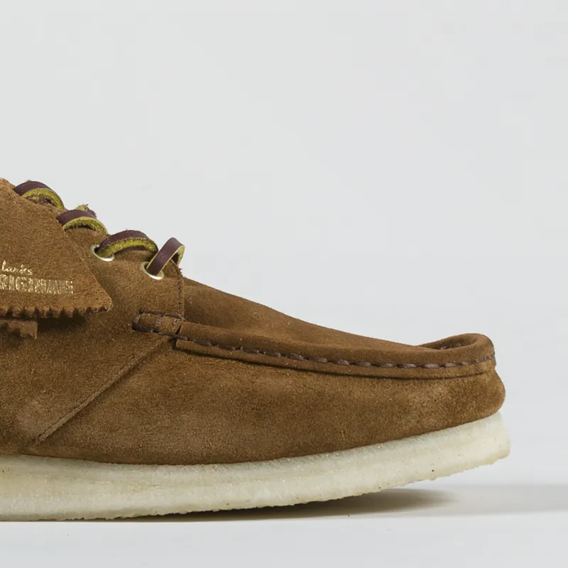 Clarks Originals Wallabee Boat Shoes Cola Suede-5
