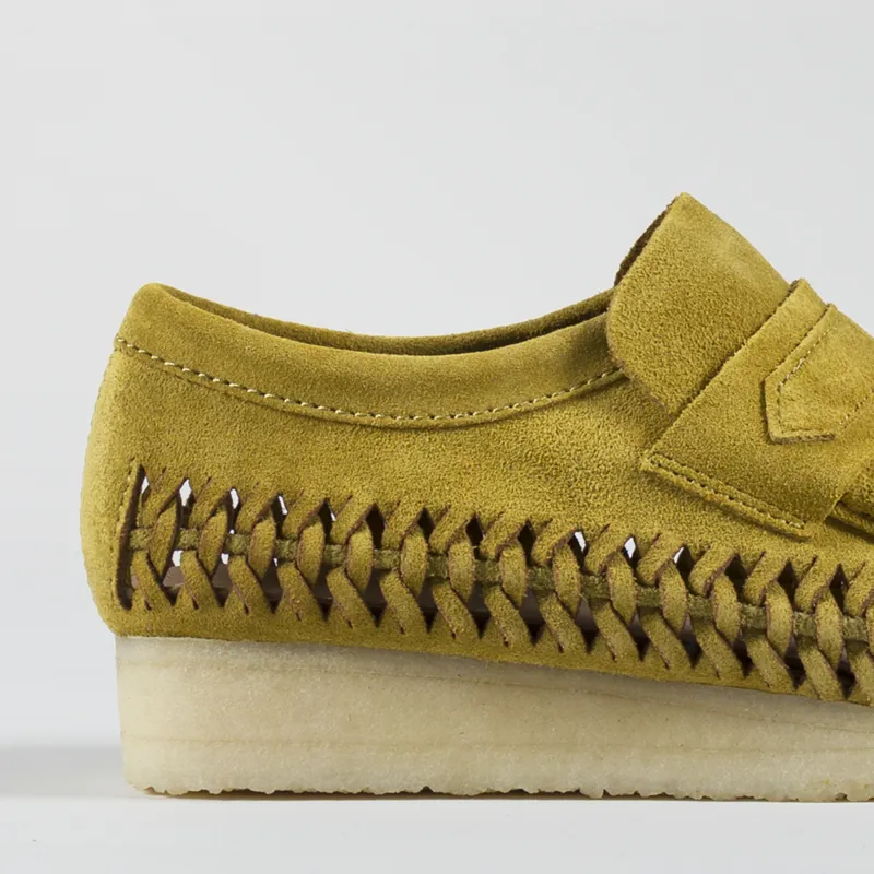 Clarks Originals Wallabee Loafer Weave Olive Suede