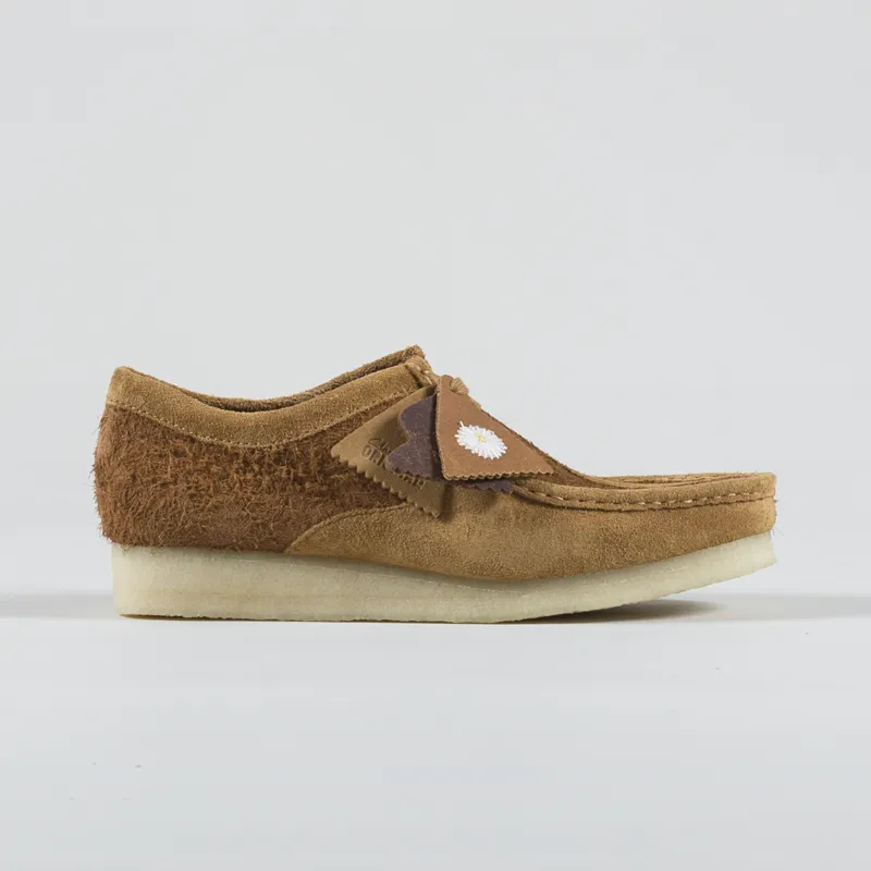 Clarks Originals Wallabee Shoes Tan Combi-2