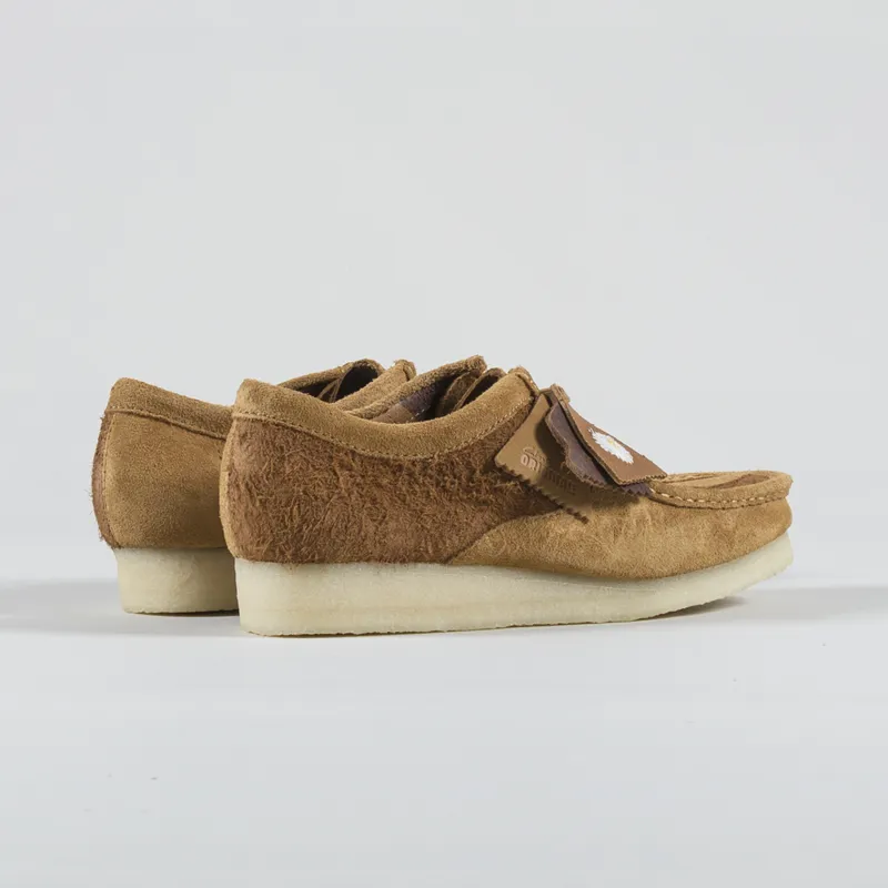 Clarks Originals Wallabee Shoes Tan Combi-1