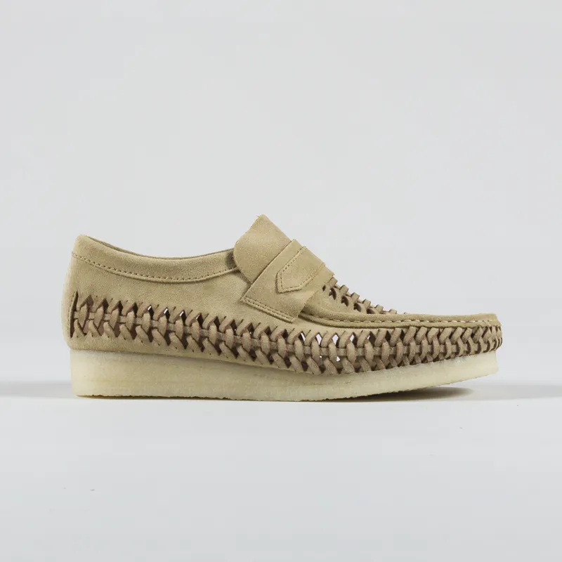 Clarks Originals Wallabee Loafer Weave Maple Suede-2