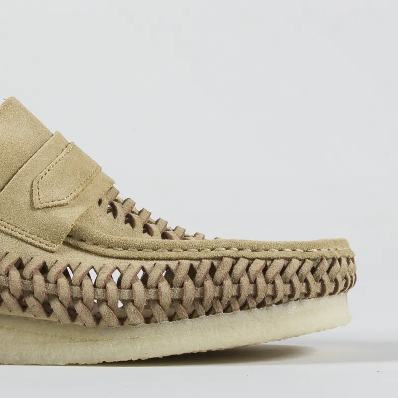 Clarks Originals Wallabee Loafer Weave Maple Suede-5