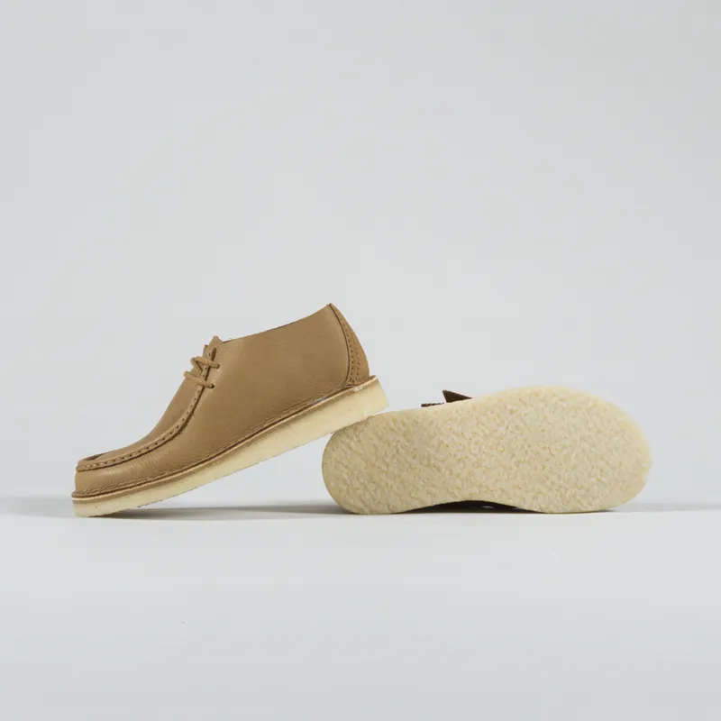 Clarks Originals Desert Nomad Shoes Mid Tan Leather-3