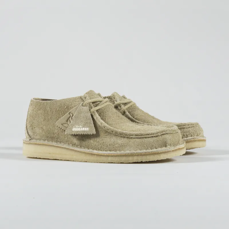 Clarks Originals Desert Nomad Shoes Maple Hairy Suede