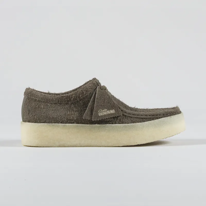 Clarks Originals Wallabee Cup Shoes Pale Khaki Suede-2