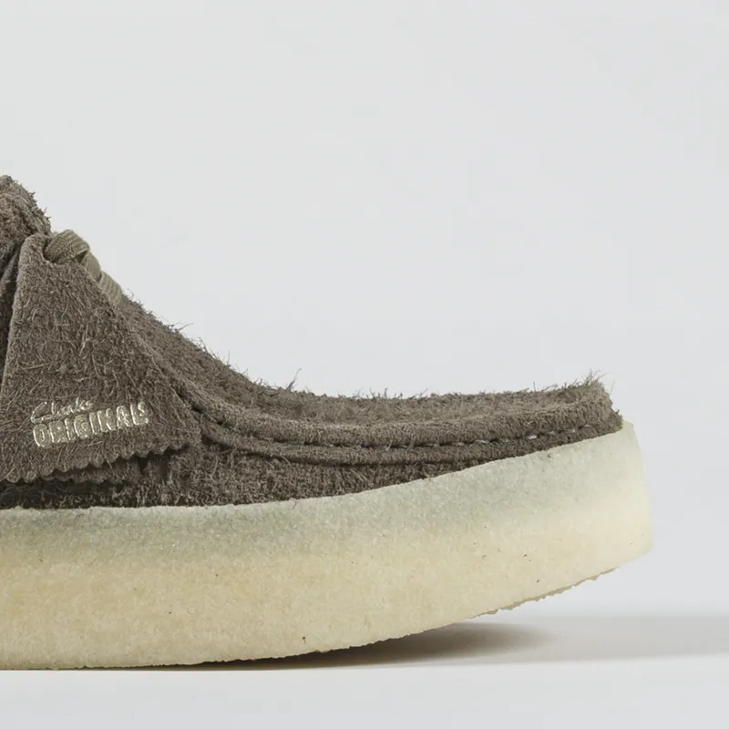 Clarks Originals Wallabee Cup Shoes Pale Khaki Suede-5