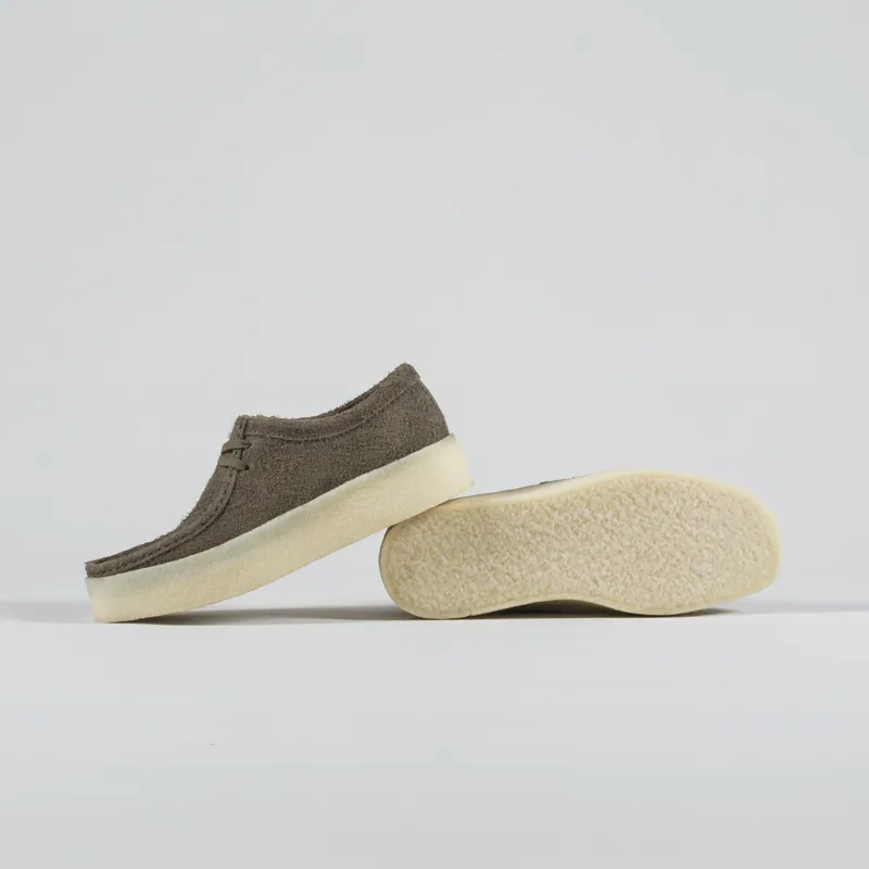 Clarks Originals Wallabee Cup Shoes Pale Khaki Suede-3