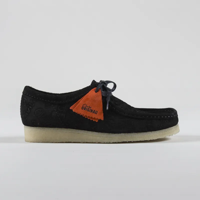 Clarks Originals x Civilist Wallabee Shoes Black Deboss-2