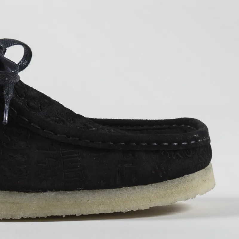 Clarks Originals x Civilist Wallabee Shoes Black Deboss