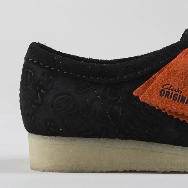 CLARKS × CIVILIST / Wallabee Clarks Originals x Civilist Wallabee Shoes Black Deboss