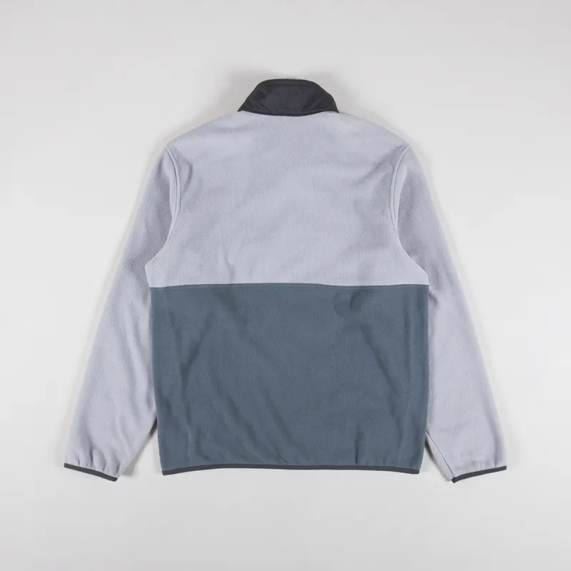 Patagonia Microdini Half Zip Fleece Pullover Nouveau Green Salt Grey-6