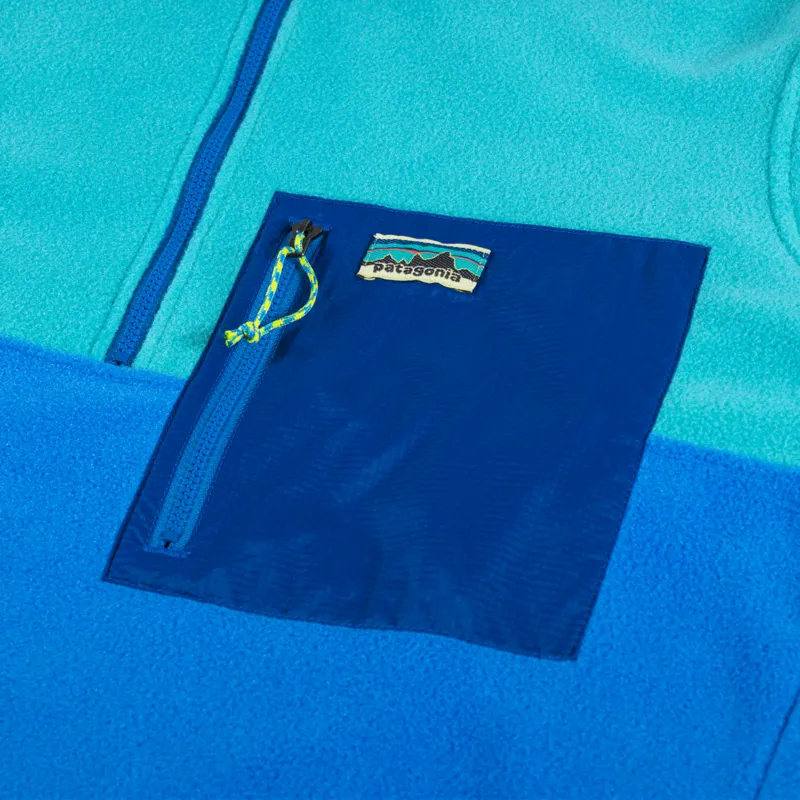 Patagonia Microdini Half Zip Fleece Pullover Vessel Blue-5
