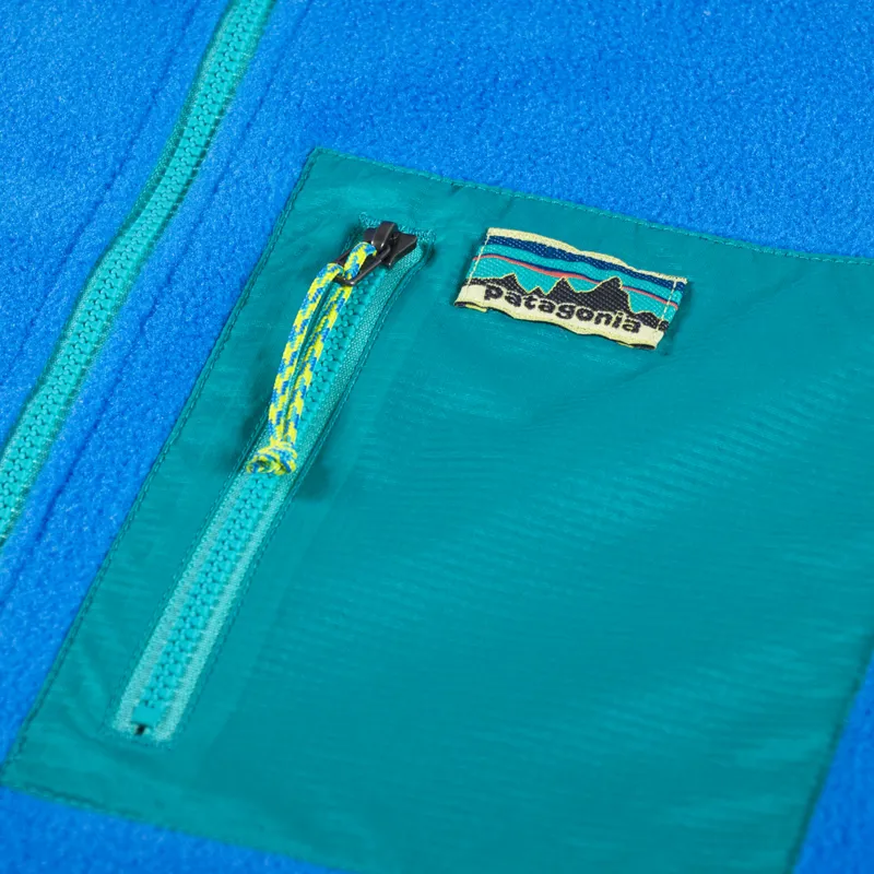 Patagonia Womens Microdini Half Zip Fleece Pullover Vessel Blue-8