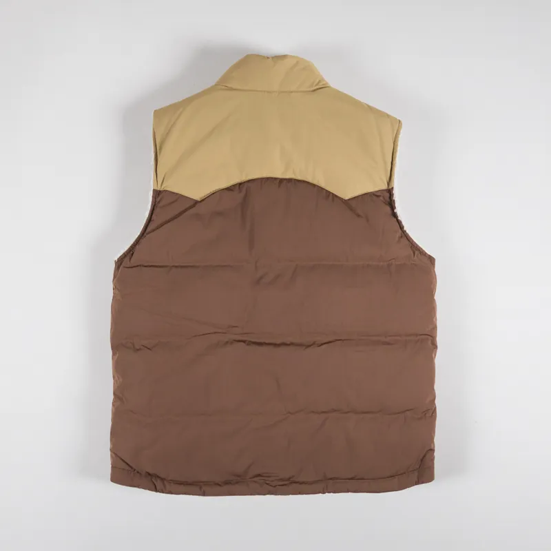 Patagonia Reversible Bivy Down Vest Moose Brown