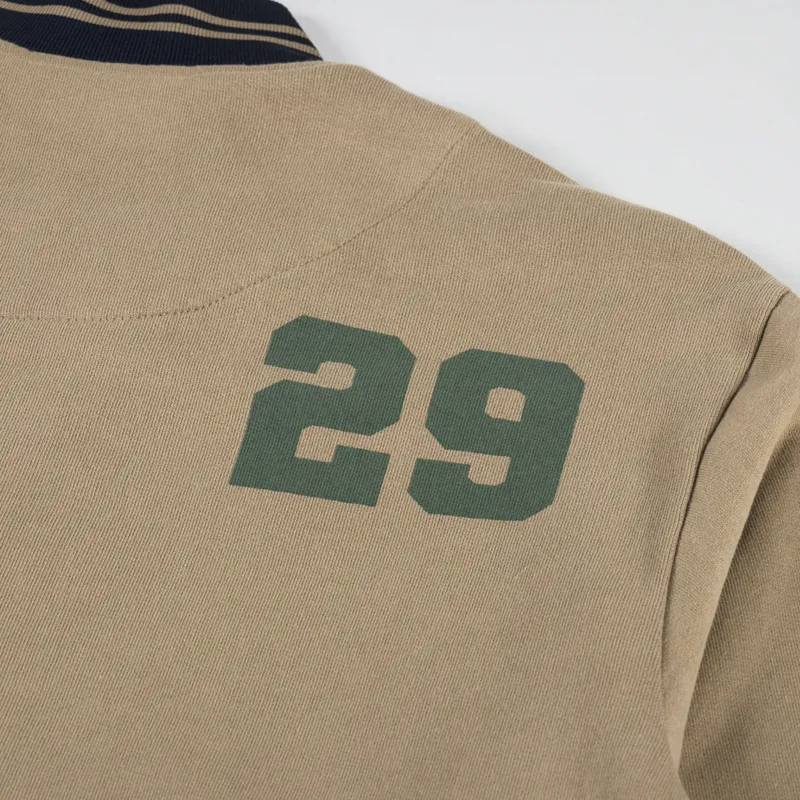 Universal Works Vale Half Zip Sand -4