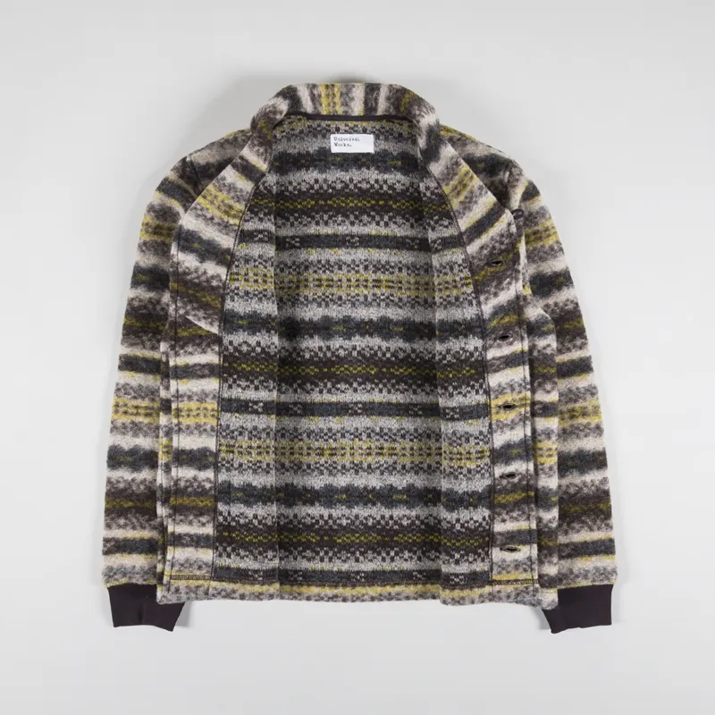 Universal Works New York Cardigan Fairisle Wool Mix-1