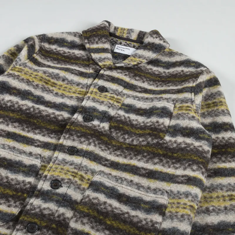 Universal Works New York Cardigan Fairisle Wool Mix-3