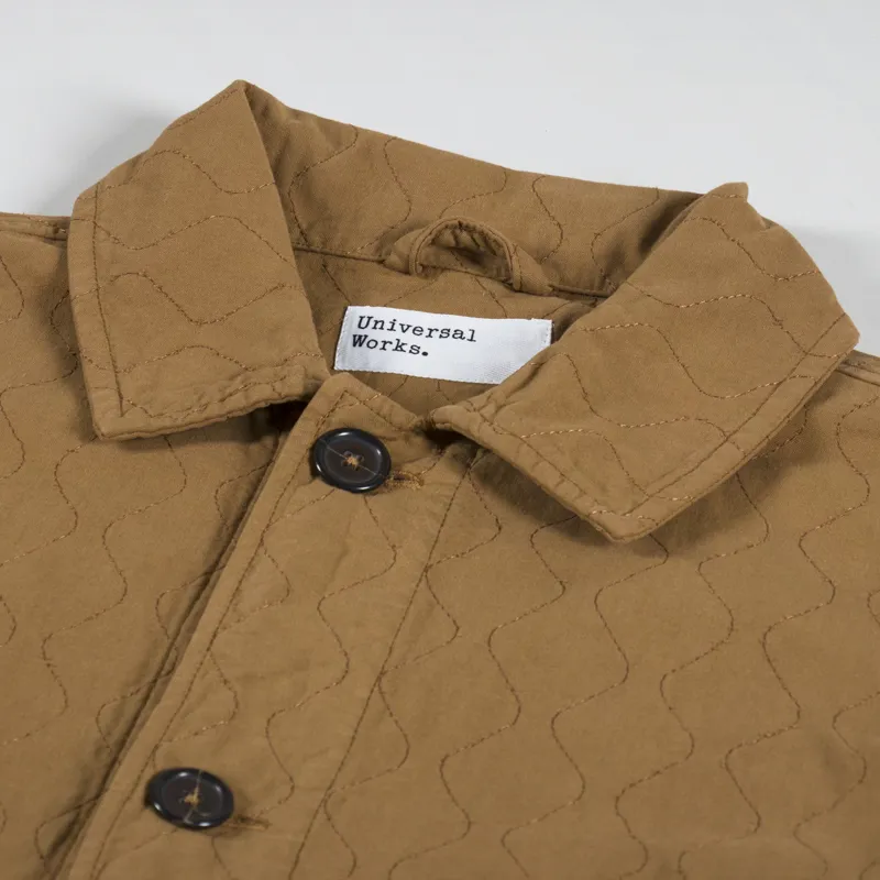 Universal Works Quilted Coverall Jacket Cumin-6