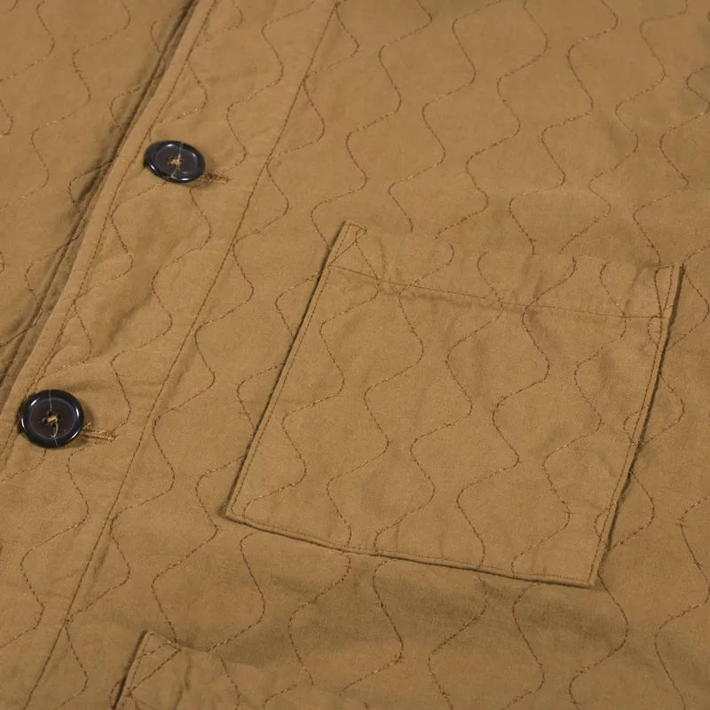 Universal Works Quilted Coverall Jacket Cumin-8