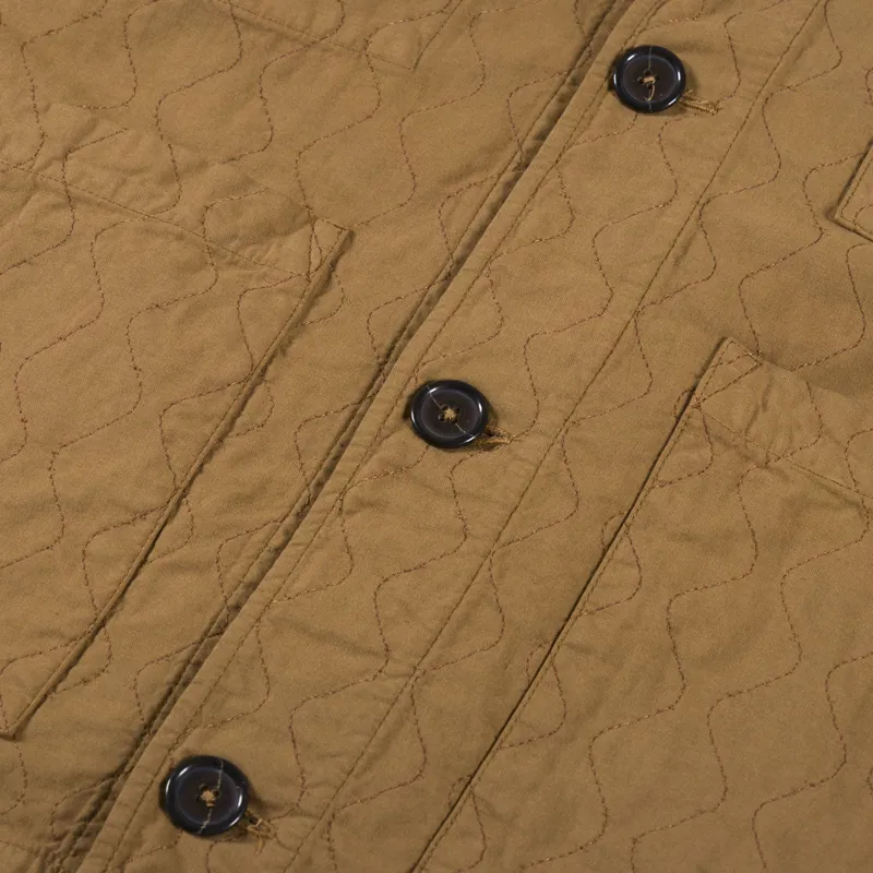 Universal Works Quilted Coverall Jacket Cumin-7