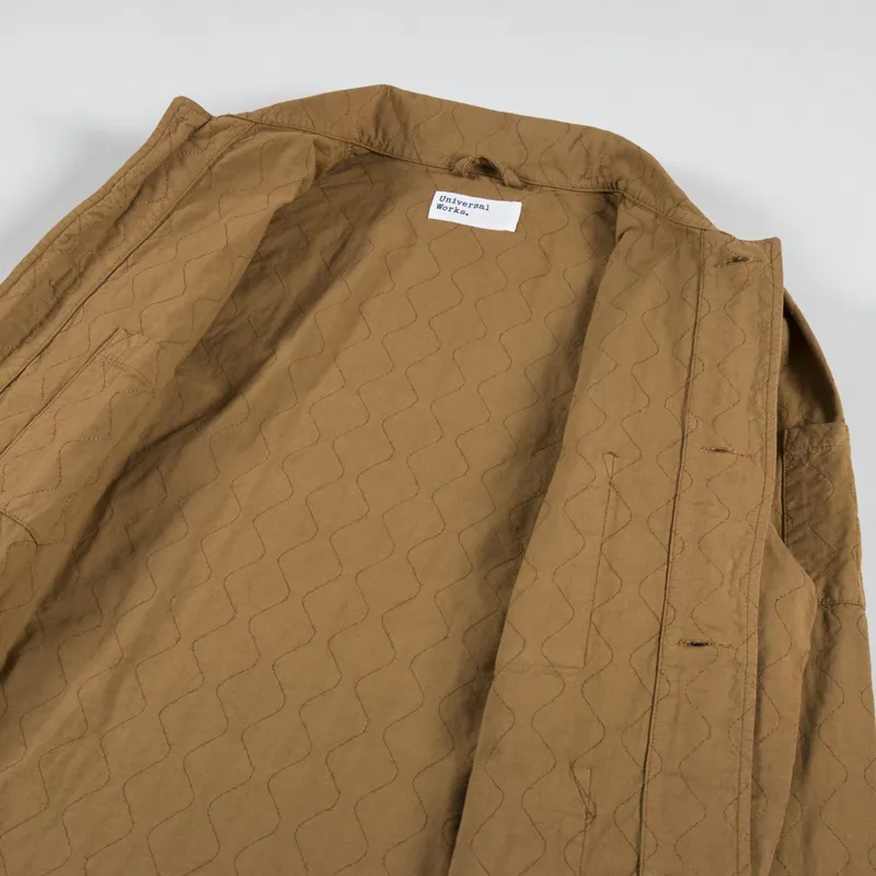 Universal Works Quilted Coverall Jacket Cumin-4