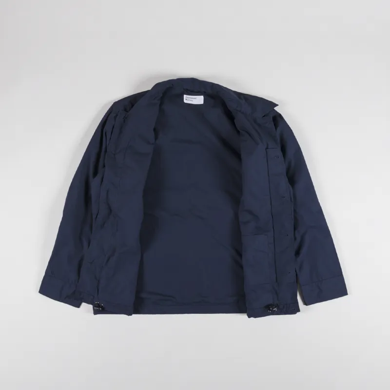 Universal Works Parachute Field Jacket Navy Recycled Poly Tech-1