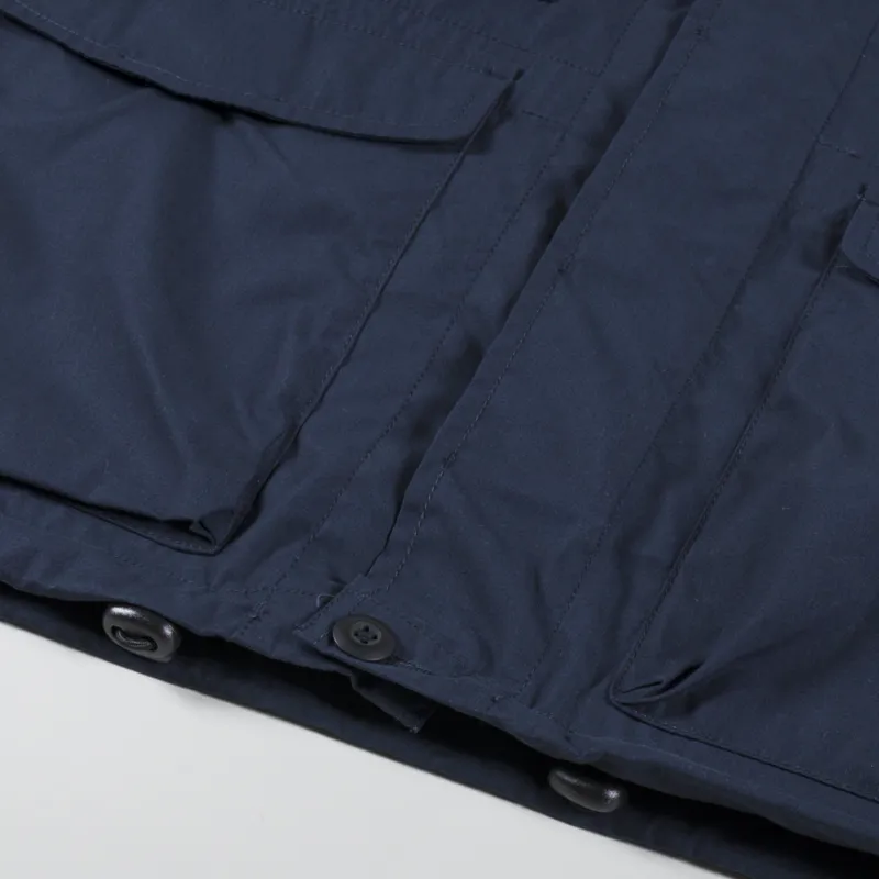 Universal Works Parachute Field Jacket Navy Recycled Poly Tech-5