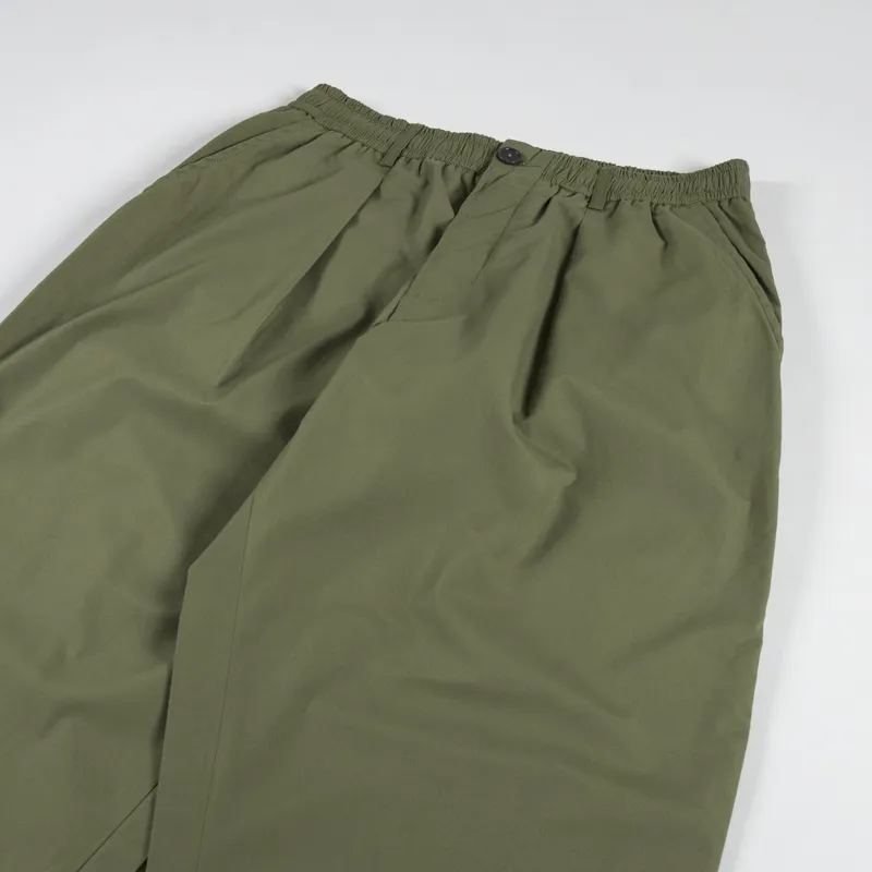Universal Works Oxford Pant Olive Recycled Poly Tech-3