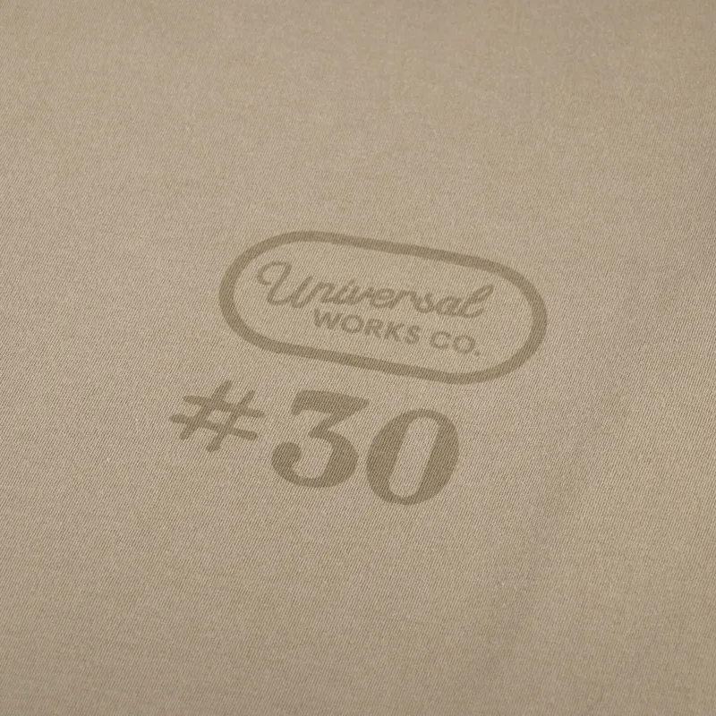 Universal Works Print T Shirt Sand Jersey-5