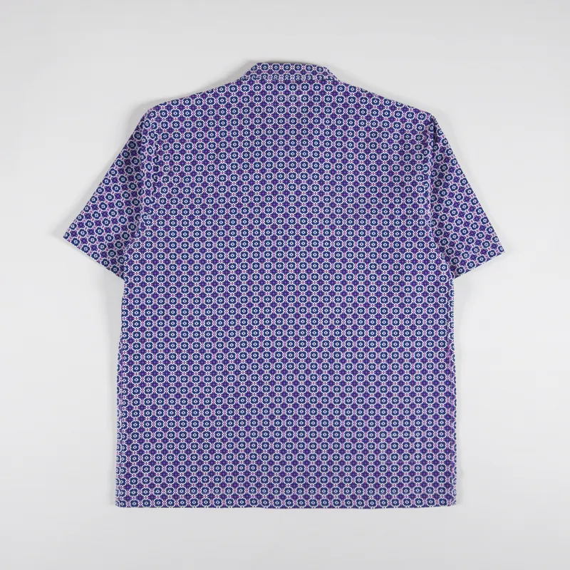 Universal Works Road Shirt Navy Tile 1 Cotton-1