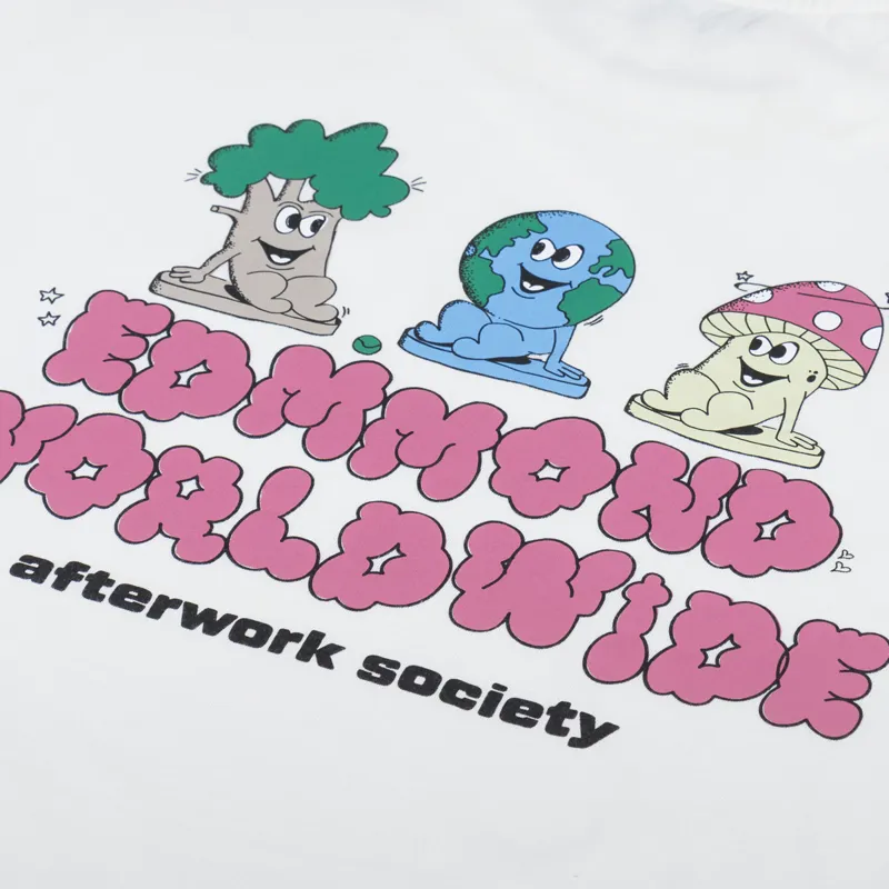 Edmmond Studios Afterwork Society T Shirt Off White-4