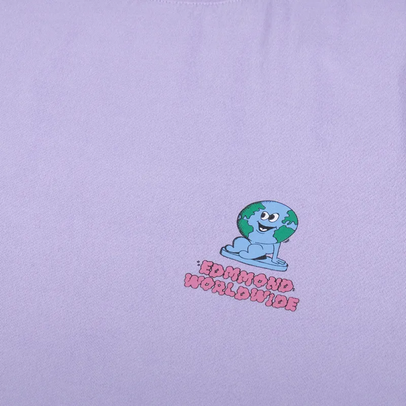 Edmmond Studios Afterwork Society T Shirt Plain Light Purple-5