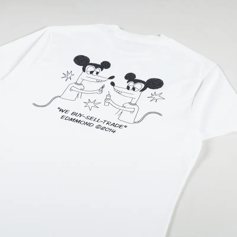 Edmmond Studios Global Entertainment T Shirt Plain White-2