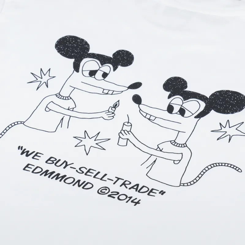 Edmmond Studios Global Entertainment T Shirt Plain White-4