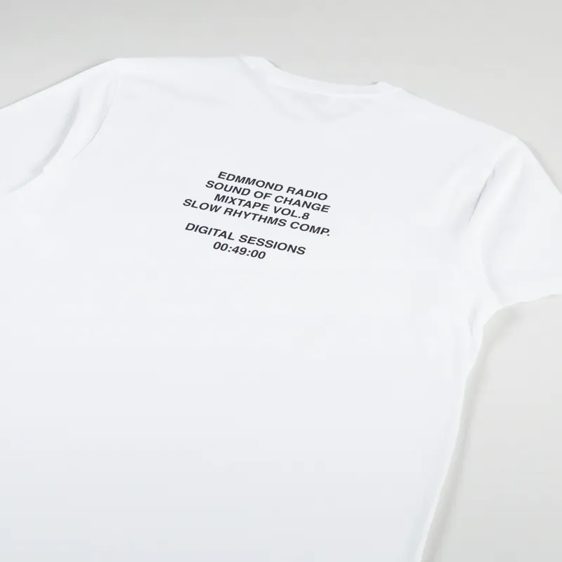  Edmmond Studios Slow Rhythms T Shirt Plain White-2