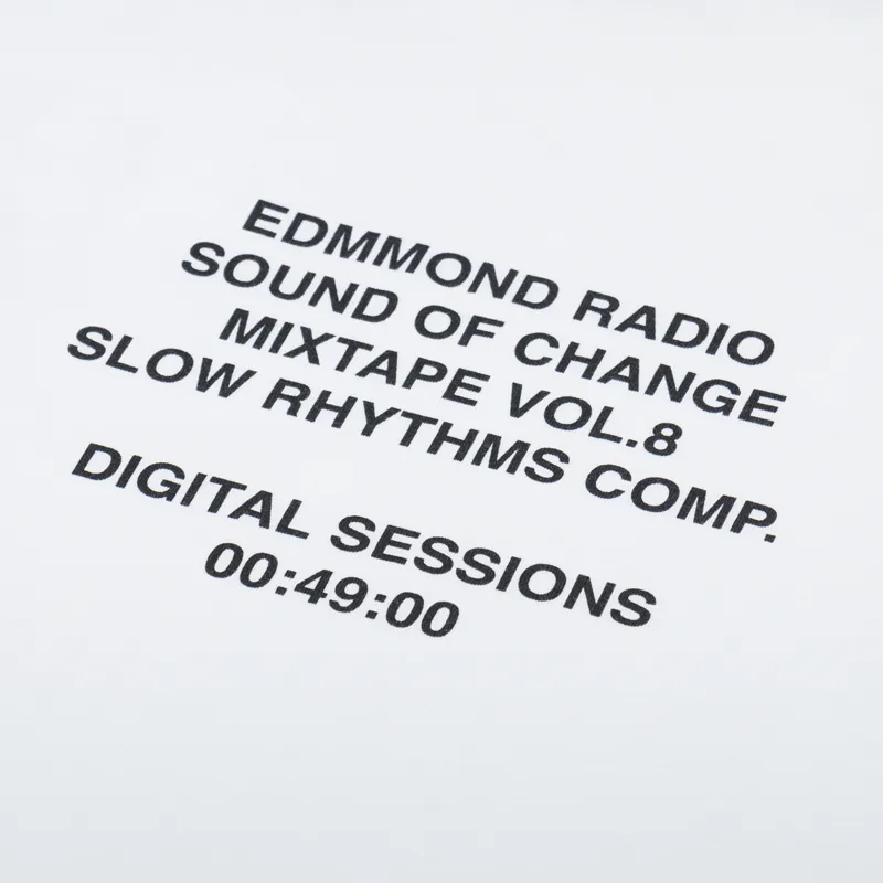 Edmmond Studios Slow Rhythms T Shirt Plain White-4