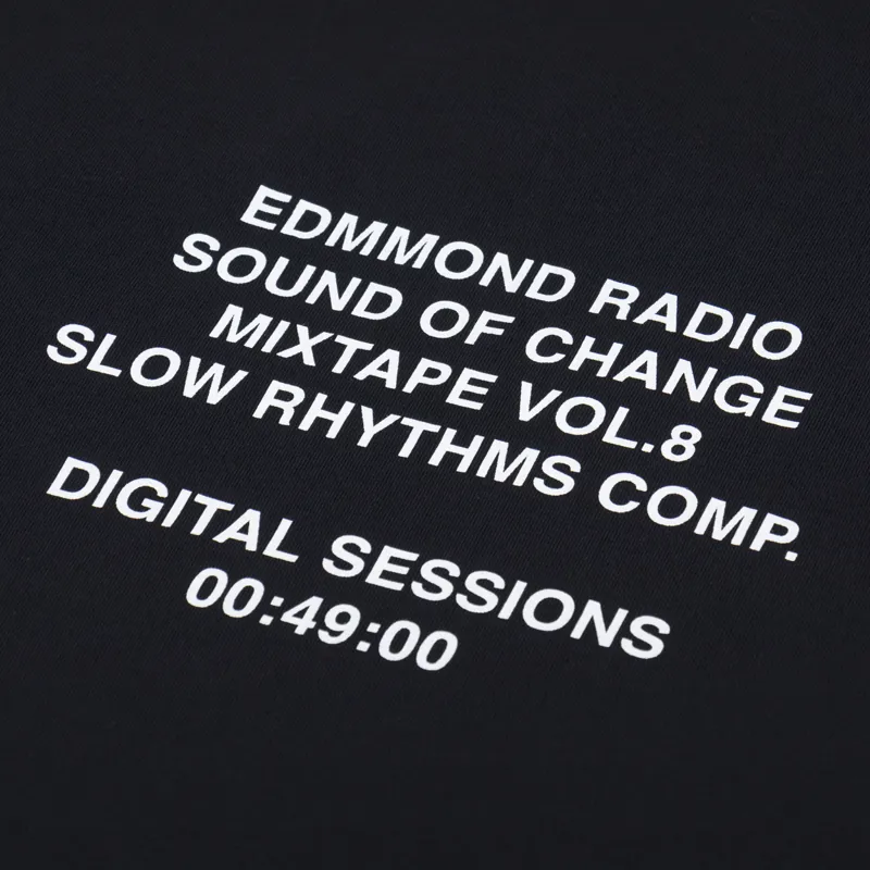 Edmmond Studios Slow Rhythms T Shirt Black-4