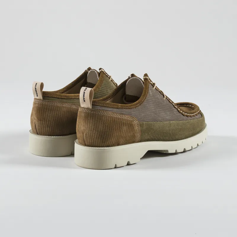 Kleman Bastille Cord Shoes Khaki Taupe Brown-1