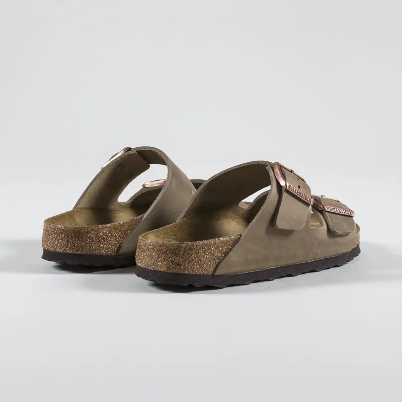 Birkenstock Womens Arizona Oiled Leather Narrow Fit Sandals Tobacco Brown-1