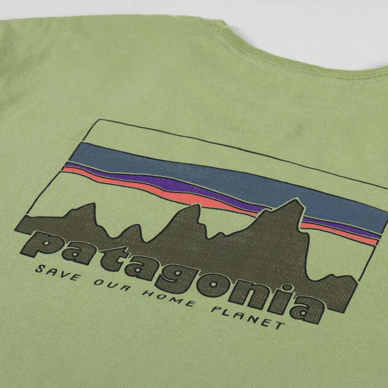 Patagonia 73 Skyline Organic T Shirt Buckhorn Green-2