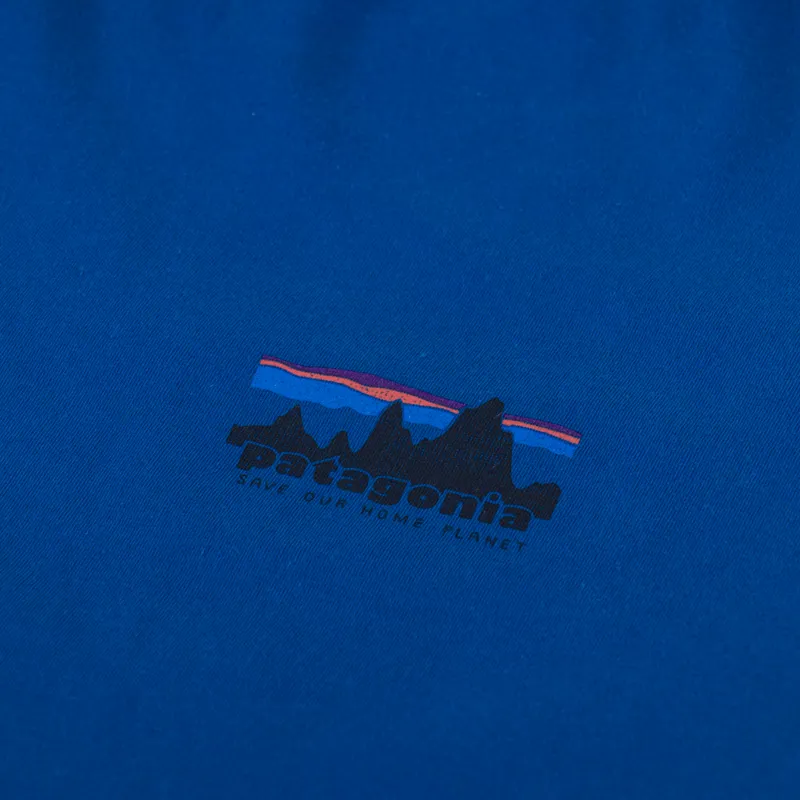 Patagonia 73 Skyline Organic T Shirt Endless Blue-4